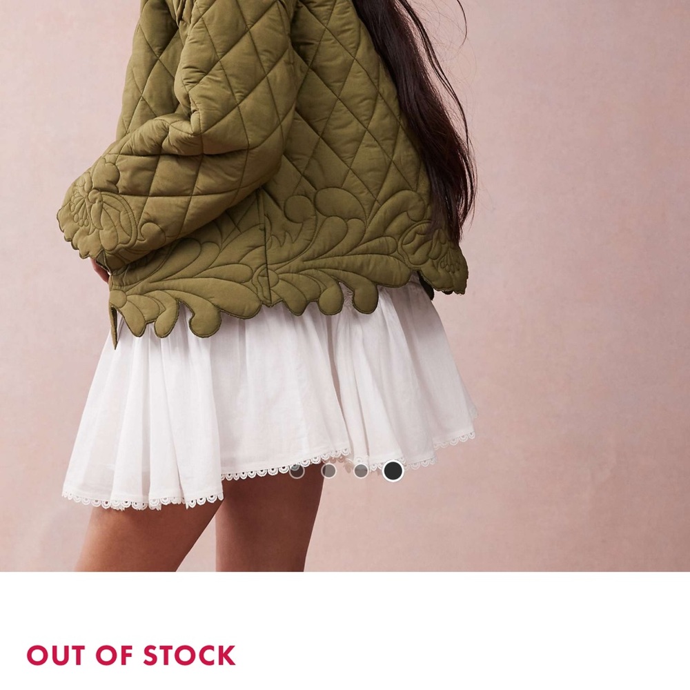 ASOS Khaki Quilted Puffer Jacket